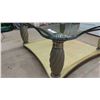 Image 3 : Modern Glass Top Fancy Coffee Table 19" x 43" x 43" 