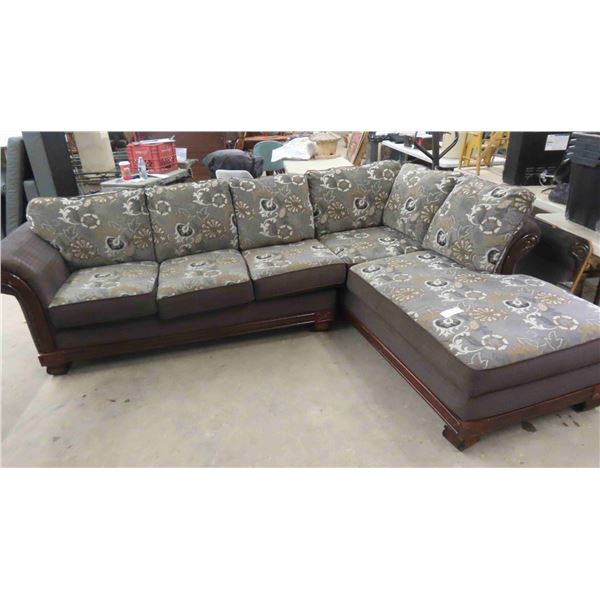 2 Piece Sectional 116" One Way 84" the Other Way - Nice Condition