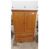 Image 1 : Modern Oak Dresser/ Armoire 18" x 39" x 61" 