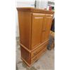 Image 2 : Modern Oak Dresser/ Armoire 18" x 39" x 61" 