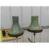 Image 2 : Pair of Lamps with Wrought Iron Base - Modern 30" Tall