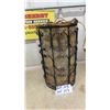 Image 2 : Pair of Wrought Iron -Vintage- Swag Lamps 9"w x 15" t