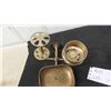 Image 3 : Wall Mount Brass Soap dish, Brass Thermometer + Cool Brass Padlock - Empire