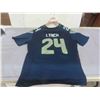 Image 3 : Marshown Lynch Seattle Seahawks Jersey Sz LG