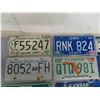 Image 2 : 12 License Plates ; Manitoba, BC, AZ, Texas, plus other American States