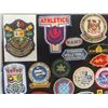 Image 2 : Box Full of Vintage Patches- some Felt + Cloth ; Curling, Victoria Palace, Athletics, 