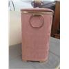 Image 2 : Old Style Look Clothes Hamper Pink with Gold Colored Trim 13" x 20" x 22" 