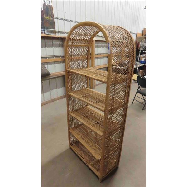 Wicker Open Shelf 15" x 30" x 72" 