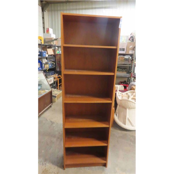 Teak Open Book Shelf 12  x 24  x 76  