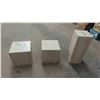 Image 1 : 3 Granite Stands ; (1) 10" x 10" x 25" & (2) 14" x 14" x 14" 