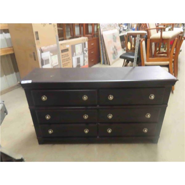 Modern 6 Drawer Dresser - No Mirror 16  x 32  x 57  