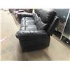 Image 2 : Leather/ Leather Style Reclining Couch 78" Wide