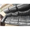 Image 3 : Leather/ Leather Style Reclining Couch 78" Wide