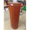 Image 4 : Teak Cabinet - Oval with Many Shelves 16" x 24" x 51" 