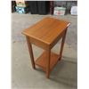 Image 2 : Teak Stand with Drawer 13.5" x 18.5" x 27" 