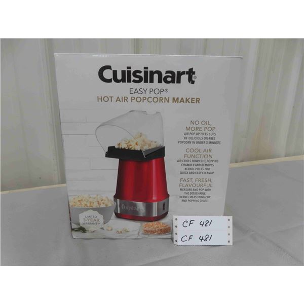 New Cuisinart Hot Air Popcorn Maker