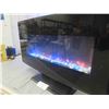 Image 5 : Electric Fireplace 1400 Watt 21.5" x 36" - Color Changing Flames - works