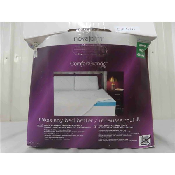 Re-Packaged Gel Memory Foam 3  Mattress Topper - king size