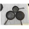 Image 3 : 5 Cast Iron Frying Pans