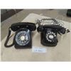 Image 1 : 2  Vintage Telephones with Rotary Dial