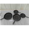 Image 1 : 4 Cast Iron Fry Pans