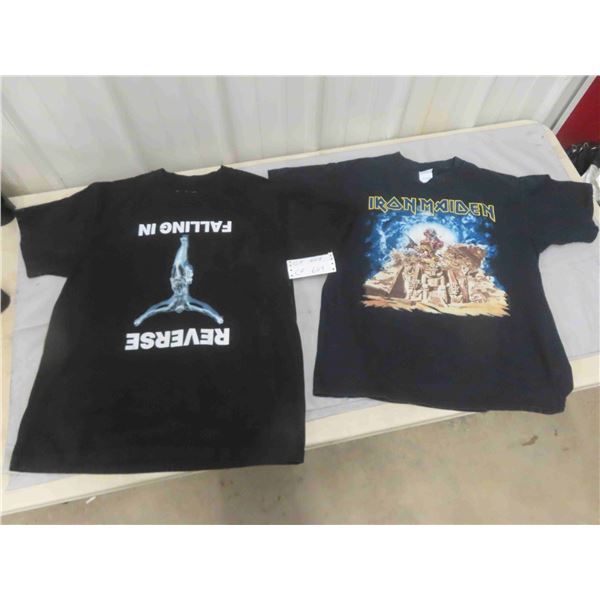 2 T-Shirts ; Iron Maiden Sz Lg + Playboi Carti Sz LG 