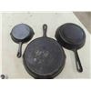 Image 2 : Cast Cookware ; Fry Pans - largest 10", plus more