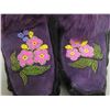 Image 4 : Beaded + Embroidered Purse, Scarf, Pair of Moccasins 9.75" Sole, Mukluks Boots 