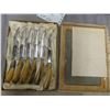 Image 6 : Fancy Decorative Meat Cleaver/ Tenderizer, (2) 6 Pack of Steak Knives