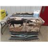 Image 1 : Horse Themed Blanket 48" x 70", Kirkland HE Laundry Detergent 5.73L