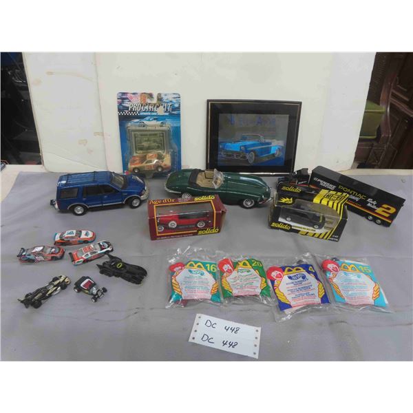 Vintage Die Cast, Different Scales, Including 4 McDonalds Hot Wheel Happy Toys in 