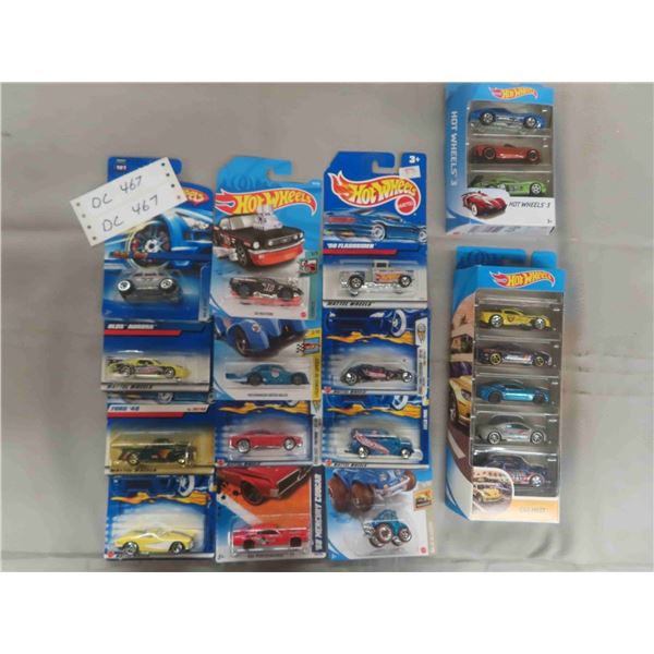 New in Package 12 Hot Wheels Die Cast + 5 Pack + 3 Pack