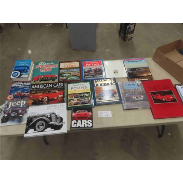 15 Books ; Corvette, Cars of the 50's, Classic Cars, American Auto Legends, plus more