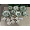 Image 1 : 60 pcs USA old Curiosity Shop Dishes ; Bread + Butter Plates, Dinner Plates, Cups 