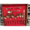 Image 2 : 124 pc Vintage Gold Plated Style Cutlery Set with Case 