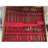 Image 3 : 124 pc Vintage Gold Plated Style Cutlery Set with Case 