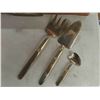 Image 7 : 124 pc Vintage Gold Plated Style Cutlery Set with Case 