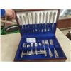 Image 1 : 40pc White Orchid Cutlery Set with Case