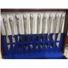 Image 2 : 40pc White Orchid Cutlery Set with Case