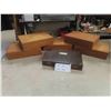 Image 1 : 6 Hand Made Wood Boxes 7.75" x 10.75"