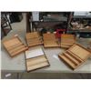 Image 2 : 6 Hand Made Wood Boxes 7.75" x 10.75"