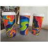 Image 2 : 8 Mid Century Melmac Psychedelic Colors 5.75" Tumbler