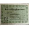 Image 2 : 1929/30 Premier Gold Seattle Washington 100 Shares Certificate (5) 