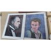 Image 2 : 4 Collectors Plates with Boxes + COA & Print of God Father + James Dean, plus more