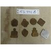 Image 1 : 7 Vintage Brass St. Vital 1960s-70s Dog Tags Larry Kissich