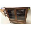 Image 1 : Walnut 2 Door China Cabinet 13" x 44" x 46" 