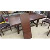 Image 2 : Board Room/ Dining Room Table 30" x 44" x 80" plus (1) 16" Leaf & 7 Chairs