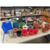 Image 1 : Watering Cans + Variety of Pots; Plastic, Clay, Decorative