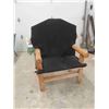 Image 1 : Rustic Log built Chair 23" x 32" x 45" - cover can be taken off