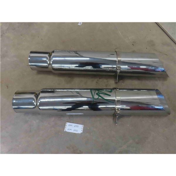 2 Stainless Steel Smoke Stacks 5  x 35  